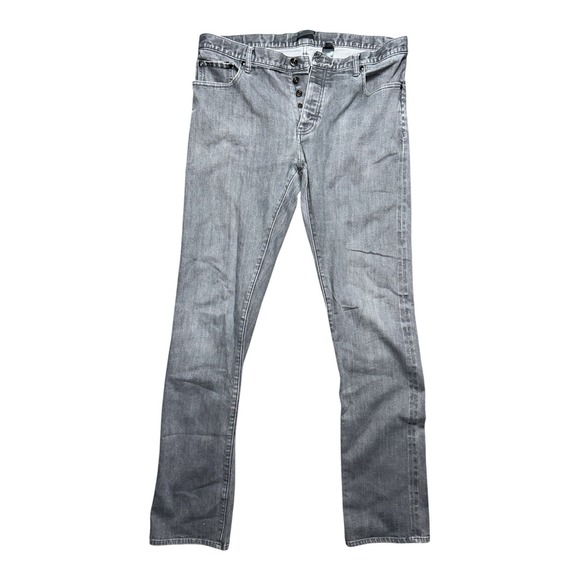 John Varvatos USA Selvedge Denim Jeans Men's 36X34 Straight Fit Embroidered - Picture 1 of 11